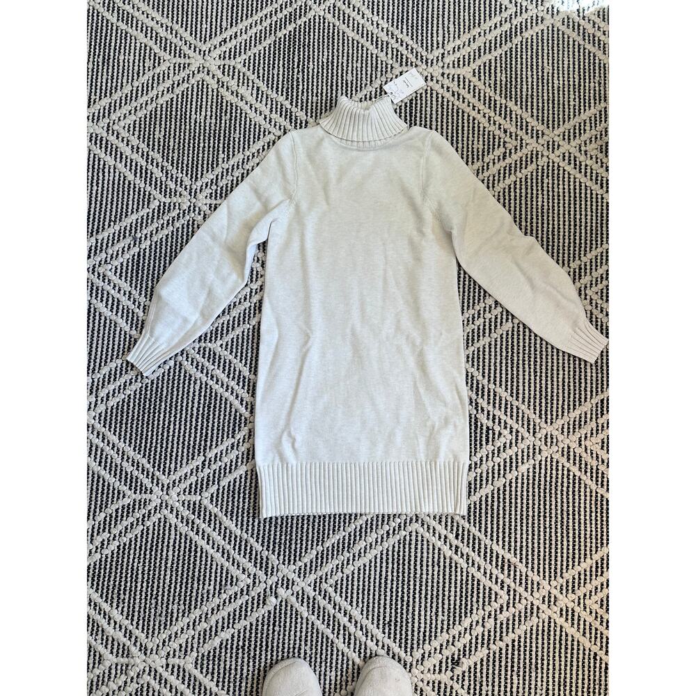 NEW Splendid Cream‎ Turtleneck Knit Sweater Dress, XS, NWT